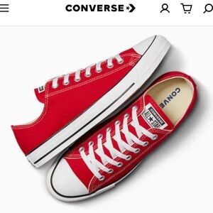 Converse All Star shoe. Red. Kids dress shoe size 5.